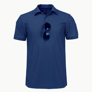 Polo para hombre de manga corta, diseño con botones, tejido de punto, logotipo personalizado e impresión, polo para hombre - Product Image 5