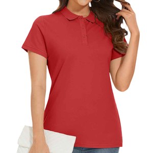 Todos los días se usa fácilmente para mujer de manga corta para Polo Logotipo personalizado Polos de excelente calidad para mujer - Product Image 4