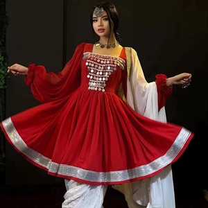 Afghan Kuchi Tribal Women Dresses Fabric Women's Wedding Bridal Dress Lace Decoration Afghani Women's Clothing - Product Image 5