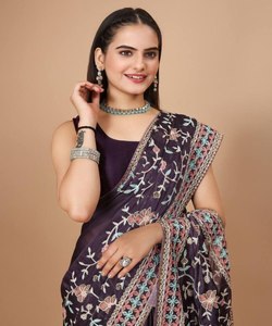 Lange Sari Voor Een Sierlijk En Vloeiend Silhouet <span class=keywords><strong>Half</strong></span> Sari Voor Een Jeugdige En Levendige Look - Product Image 4