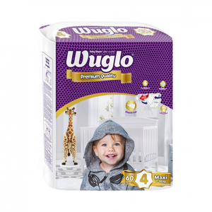 WUGLO Couches jetables pour bébé en tissu non tissé doux de haute qualité, respirantes, avec canaux anti-fuites 3D et insert 100% coton - Product Image 3