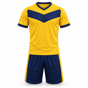 Private <b>Label</b> Soccer Uniform ODM Custom Football Jersey and Shorts with Team Logo <b>Names</b> Numbers and Colours for Wholesale Orders - Product Image 1