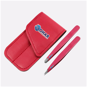 Juego de pinzas para cejas con bolsa Acero inoxidable Desplumado Color negro Cuidado de cejas Instrumentos de recorte de cejas - Product Image 5