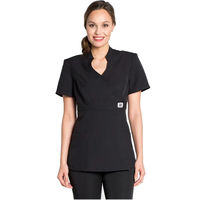 Uniforme de salon pour femmes personnalisé, tunique confortable en polyester, coton et élasthanne pour SPA, cabinet de beauté, cabinet médical