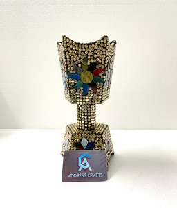 High Quality Gold Islamic Arabian Scented Mubkhar Creative <b>Bakhoor</b> <b>Burner</b> Arabic Oud Incense <b>Burner</b> Modern Stylish 12 Inch - Product Image 5