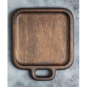 Plats de service en bois naturel de style unique et écologique, avec poignées, fabriqués à la main, pour les mariages, les restaurants, les maisons, les ustensiles de cuisine, les articles d'hôtellerie - Product Image 1