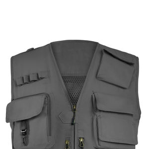 Chaleco cargo para hombre hecho a medida informal con múltiples bolsillos, moda para hombre, ropa de calle de alta calidad, chaleco transpirable sin mangas - Product Image 3