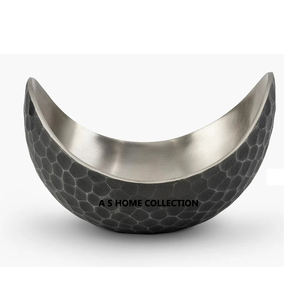 Cuenco decorativo de metal de lujo fruta negra accesorios de cocina de mesa populares al por mayor - Product Image 1