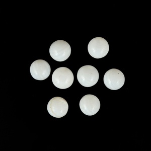 Perles naturelles de nacre en vrac, forme boule, couleur blanche, 6 mm, cabochons taillés, certifiées par un tiers, prix d'usine, fournisseur en gros - Product Image 1
