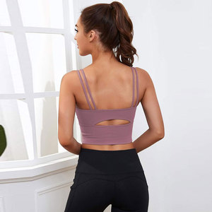 Women custom sports bra for yoga and fitness breathable stretch fit oem gym <b>top</b> for private label branding bulk apparel orders - Product Image 4