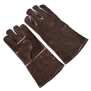 Guantes de soldadura de cuero de vaca largos y cortos de bajo precio Guantes de soldadura Tig de cuero de vaca Guantes de seguridad - Product Image 4