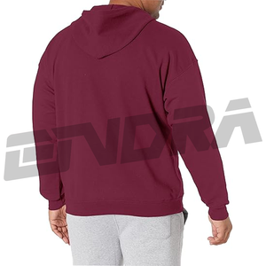<b>Maroon</b> breathable zipper fly <b>hoodie</b> with modern classic style soft airflow fabric relax fit daily wear for <b>men</b> and women - Product Image 2
