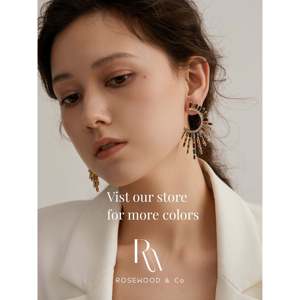 Pendientes de tuerca de oro con circonita blanca, diseño de rayos de sol y estrella metálica, estilo llamativo y moderno, joyería elegante para la oreja - Product Image 3