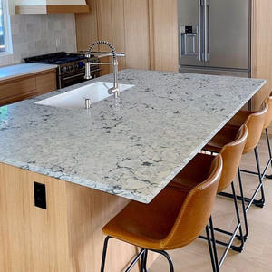 Losa de cuarzo Artificial Calacatta blanca elegante Premium, losa grande duradera para encimeras de cocina y diseño de Hotel - Product Image 1