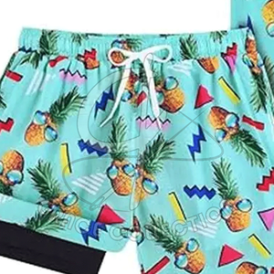 Camiseta informal transpirable ajustada de secado rápido para hombre, pantalones cortos de verano con patrón personalizado, hombros caídos y estampado de hojaldre - Product Image 6