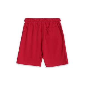 Terranova Hommes Rouge Imprimé Court XS Polyester High Street Sport Gym Shorts Taille Élastique Logo Tricoté Basketball Shorts - Product Image 1