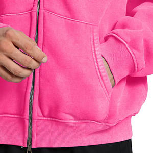 2025 hommes toutes saisons sweat à capuche sweats à capuche grande taille 100% coton veste fermeture éclair conception solide coupe ample pour printemps hiver - Product Image 3