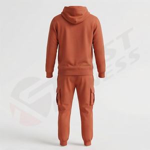 Chándal Deportivo para Hombre de la Mejor Calidad, con Capucha, Colores Personalizados, 100% Poliéster, Tejido Transpirable de Forro Polar, Logotipo Personalizado, para Correr en Invierno y Actividades al Aire Libre - Product Image 2