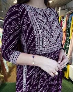 Nuevo Kurti de Rayón con Corte Alia de Diseñador, Bordado con Espejo, Listo para Usar, Conjunto de Kurti para Mujer, Diseño Étnico Moderno - Product Image 5