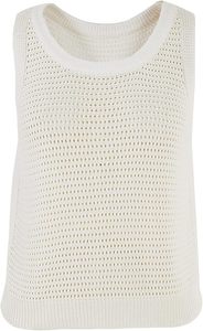 Débardeur en tricot rayé d'été pour femmes Pull à col rond de style doux. - Product Image 5