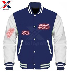Knitted Camouflage Spring Front Unisex Varsity Jacket Waterproof Windproof Polyester/Cotton Single <b>Button</b> Closure Classic - Product Image 1