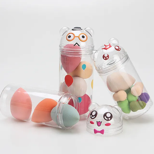 Botella de almacenamiento de plástico de dibujos animados PET vacía de gran oferta con tapa de PP en forma de oso para comida de huevo de belleza 200ml 300ml 380Ml - Product Image 3