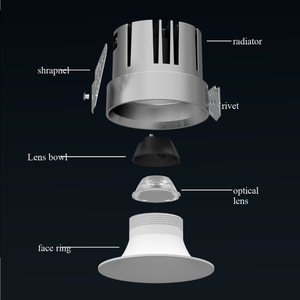 Spot encastré LED de plafond, sans cadre, anti-éblouissement, Tuya, CRI90, 7W, 10W, 15W, haut de gamme - Product Image 2