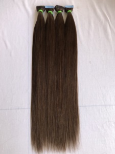 Indien le plus vendu 100% Raw Remy vierge vierge cambodgienne en gros 24 ''couleur #4 Extensions de ruban droit soyeux fournisseur indien - Product Image 2