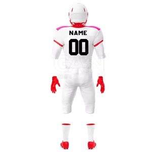 Uniformes de Fútbol Americano de Diseño Nuevo a Precio de Mayoreo, Conjuntos Personalizados con Impresión, Transpirables, de Manga Corta para Adultos, Anti-UV, 100% Poliéster - Product Image 3