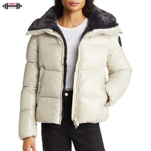 2025 New Arrival Unisex <b>Canvas</b> Puffer <b>Jacket</b> Wholesale Winter Outdoor Parkas Zipper Closure Eco-Friendly Reversible Hot Selling - Product Image 1