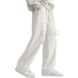 Pantalones de pana de alta calidad para hombre, estilo informal ligero transpirable con patrón recto, precio al por mayor - Product Image 5