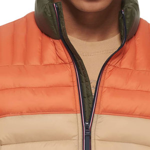 Nouvelle arrivée de veste bouffante pour hommes fabrication en usine avec col montant veste d'hiver personnalisée en gros manches longues - Product Image 5