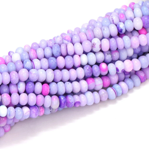 Cuentas Redondas de Ópalo Azul Lavanda: Piedra Preciosa Lisa AAA, 7-10 mm, Hilo de 15 Pulgadas - Product Image 5