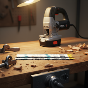 Juego de 5 hojas de sierra recíprocas flexibles Hazet de 2-10 mm para corte rápido de metal y madera con clavos - Product Image 3