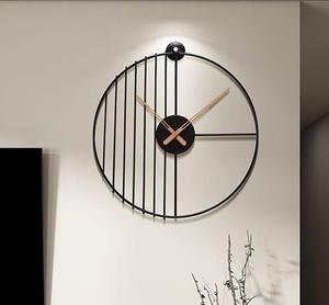 Horloge murale fantaisie en fer au design de luxe forme ronde horloge murale multicolore salon horloge murale simple en métal indien - Product Image 6