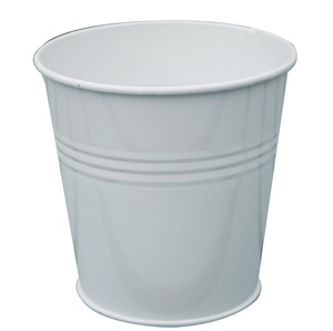 Maceta de flores de Metal con revestimiento de polvo rosa para decoración de interiores y exteriores Maceta multiusos Cubos de flores hechos a mano - Product Image 4