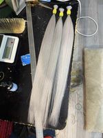 Cheveux brésiliens 613 humains, couleur blond vierge, qualité supérieure, en vrac, cheveux humains russes