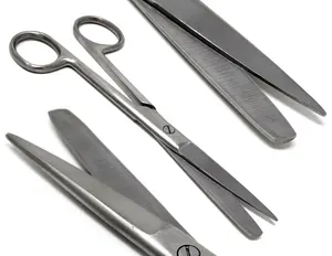 Stainless Steel Medical Surgical Operating Dissecting Dressing Blunt and Sharp Straight Scissors 14 CM Best quality in low price