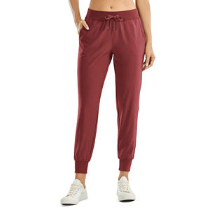 Pantalones Jogger transpirable poliéster/algodón Unisex cintura alta para cómodo diario moda gimnasio y viajes Streetwear Casual Look - Product Image 1