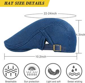 Nuevo sombrero de boina de algodón informal para hombre, sombrero de hiedra para el sol a la moda para golf, deportes de playa y fiesta, invierno, verano, Primavera, apropiado - Product Image 5