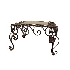 Soporte de pastel galvanizado de diseño atractivo Soporte de servidor de pastel decorativo Soporte de mesa de acabado antiguo Soporte de pastel para servir - Product Image 3