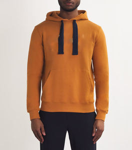 Sweat à capuche décontracté en molleton pour hommes avec poche kangourou et cordon de serrage - Product Image 3