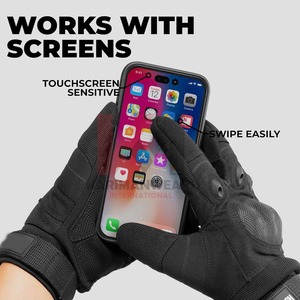 Gants tactiques de paintball avec poignet élastique Ajustement sécurisé Gants de travail robustes Prise en main flexible Gants de sécurité polyvalents durables - Product Image 6