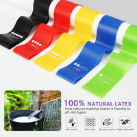 Bandes de Résistance en Tissu Polyester Personnalisées pour Exercices de Fitness à Domicile, Yoga et Tonification des Fessiers