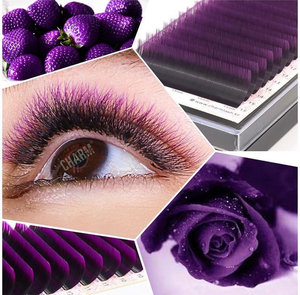 Cinta de pegamento personalizada bandejas de extensiones de pestañas de colores de dos tonos ligeros suministros de extensiones de pestañas de alta calidad pestañas postizas OEM - Product Image 5