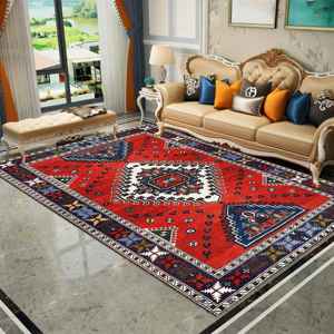 Alfombra Estampada, Alfombra Estilo Boho, Alfombra de Estilo Elegante, Alfombra con Diseño, Alfombra de Chenilla - Product Image 2