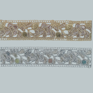 Vente chaude Tissu de dentelle de luxe pour robes Vêtements Tissu de mode brodé Conceptions personnalisées Plusieurs couleurs Commande en gros Bienvenue - Product Image 4