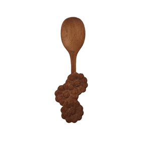 Cuchara de madera natural ecológica, utensilio duradero hecho a mano para cocinar, revolver, mezclar y servir alimentos calientes o fríos - Product Image 2