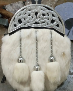 Pelo de caballo tradicional en relieve de cuero genuino escocés Kilt Sporrans rendimiento profesional personalizable a bajo precio - Product Image 6