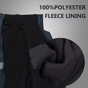 Chaqueta reflectante de seguridad de alta visibilidad para hombre, ropa de trabajo 2 en 1, ropa de trabajo de alta visibilidad, chaquetas impermeables de seguridad para hombre - Product Image 4